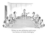 "If there's no more old business and no more new business, let's declare b…" - New Yorker Cartoon Premium Giclee Print by Mike Twohy