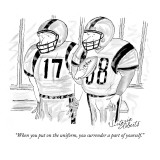 "When you put on the uniform, you surrender a part of yourself." - New Yorker Cartoon Premium Giclee Print by Victoria Roberts