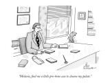 "Melanie, find me a little pro-bono case to cleanse my palate." - New Yorker Cartoon Premium Giclee Print by Leo Cullum