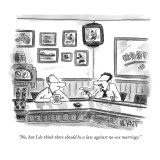 "No, but I do think there should be a law against no-sex marriage." - New Yorker Cartoon Premium Giclee Print by Christopher Weyant