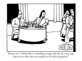 "Excuse me—I think there's something wrong with this in a tiny way that no… Premium Giclee Print by Bruce Eric Kaplan