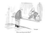 "How soon do you need these?" - New Yorker Cartoon Premium Giclee Print by Jason Patterson