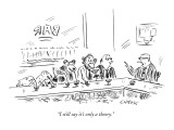 "I still say it's only a theory." - New Yorker Cartoon Premium Giclee Print by David Sipress