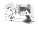 "I do have a fantasy about horse-whipping you, but it's not a sex fantasy.…" - New Yorker Cartoon Premium Giclee Print by Carolita Johnson