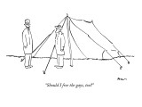 "Should I free the gays, too?" - New Yorker Cartoon Premium Giclee Print by Michael Shaw