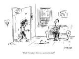 "Shall I compare thee to a summer's day?" - New Yorker Cartoon Premium Giclee Print by David Sipress