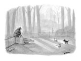 Man bringing alligator into dog park. - New Yorker Cartoon Premium Giclee Print by Jason Patterson