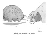 "Bobby, your mammoth kit is here." - New Yorker Cartoon Premium Giclee Print by Zachary Kanin