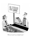 "What can I say? I was an English major." - New Yorker Cartoon Premium Giclee Print by J.C. Duffy