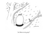 "So! When's the big day?" - New Yorker Cartoon Premium Giclee Print by Mick Stevens