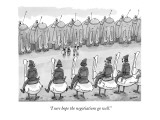 "I sure hope the negotiations go well." - New Yorker Cartoon Premium Giclee Print by Jason Patterson