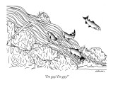 "I'm gay! I'm gay!" - New Yorker Cartoon Premium Giclee Print by Alex Gregory