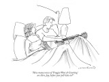 "How many verses of 'Froggie Went A-Courting' are there, Jay, before your …" - New Yorker Cartoon Premium Giclee Print by Michael Crawford