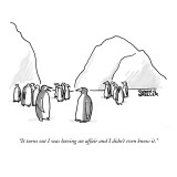 "It turns out I was having an affair and I didn't even know it." - New Yorker Cartoon Premium Giclee Print by Shannon Wheeler