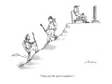"I hope you like sports metaphors." - New Yorker Cartoon Premium Giclee Print by Joe Dator
