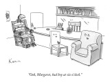 "Ooh Margaret, bad boy at six o'clock." - New Yorker Cartoon Premium Giclee Print by Zachary Kanin