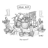 "Any requests?" - New Yorker Cartoon Premium Giclee Print by Robert Leighton