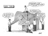 "Hard Times" - New Yorker Cartoon Premium Giclee Print by Tom Cheney