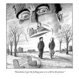 "Sometimes I get the feeling your 'ex' is still in the picture." - New Yorker Cartoon Premium Giclee Print by Harry Bliss