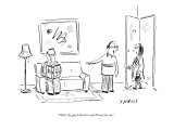 "That's the guy I hired to read Proust for me." - New Yorker Cartoon Premium Giclee Print by David Sipress