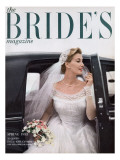 Brides Cover - February, 1953 Premium Giclee Print by William Helburn