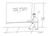 Bank & Grill - New Yorker Cartoon Premium Giclee Print by Peter C. Vey