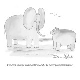 I've been in three documentaries, but I've never been nominated." - New Yorker Cartoon Premium Giclee Print by Victoria Roberts