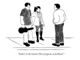 "Gabe's in the Guitar Hero program at Juilliard." - New Yorker Cartoon Premium Giclee Print by Emily Flake