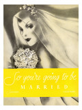 Brides Cover - April, 1935 Premium Giclee Print by Unknown Unknown