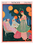 Vogue Cover - July, 1913 Premium Giclee Print by Helen Dryden
