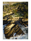 Cypress Point Golf Course, aerial coastline Premium Photographic Print by J.D. Cuban
