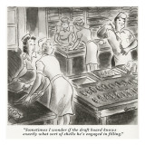 Gourmet - December, 1942 Premium Giclee Print by Corka 