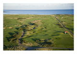 Carnoustie Golf Links, holes along the coastline Premium Photographic Print by Stephen Szurlej