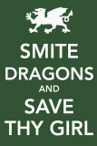 Smite Dragons and Save Thy Girl Masterprint