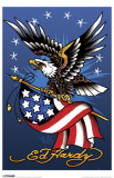 Ed Hardy - American Eagle Masterprint by Ed Hardy