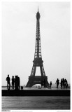 Eiffel Tower BW Signed Masterprint