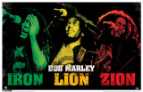 Bob Marley - Iron, Lion, Zion Masterprint