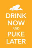 Drink Now and Puke Later Lámina maestra