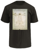 Vitruvian Man, c.1492 T-shirts by Leonardo de Vinci