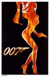 James Bond - Flame Girl Masterprint