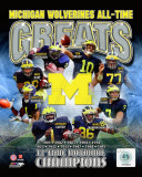 University of Michigan Wolverines All Time Greats Composite Fotografía