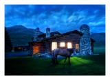 An Evening Stroll Around the Cabin Premium Photographic Print by Trey Ratcliff