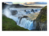 Alone at the Raging Waterfall of Gulfoss Premium Photographic Print by Trey Ratcliff