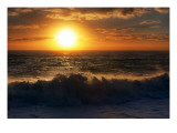 The Giant Sun Sinks into the Tasman Sea Premium Photographic Print by Trey Ratcliff