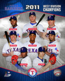 Texas Rangers 2011 AL West Division Champions Composite Photo