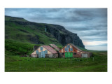 Remote Farmhouse with Waterfall Premium Photographic Print by Trey Ratcliff