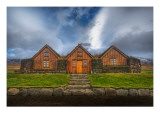 Three Houses with a Grass Roof Premium Photographic Print by Trey Ratcliff