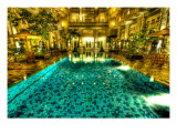 The pool that taunted me in Jogjakarta Premium Photographic Print by Trey Ratcliff