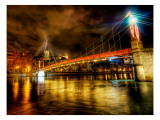 The River that Ran Through Lyon at Midnight Reproduction photographique sur papier de qualité par Trey Ratcliff