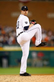 Texas Rangers v Detroit Tigers - Playoffs Game Five, Detroit, MI - October 13: Phil Coke Photographic Print by Leon Halip